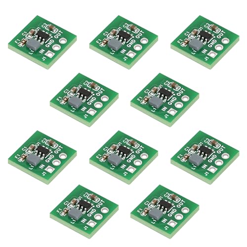 10Pack DC-DC Step Up Converter Board Module, 0.9 V 1.5V 1.8V 2.5V 3V 3.3V 3.7V 4.2V to 5V Synchronous Switching Regulator DIY Non-Isolated Voltage Boost Converter for Arduino