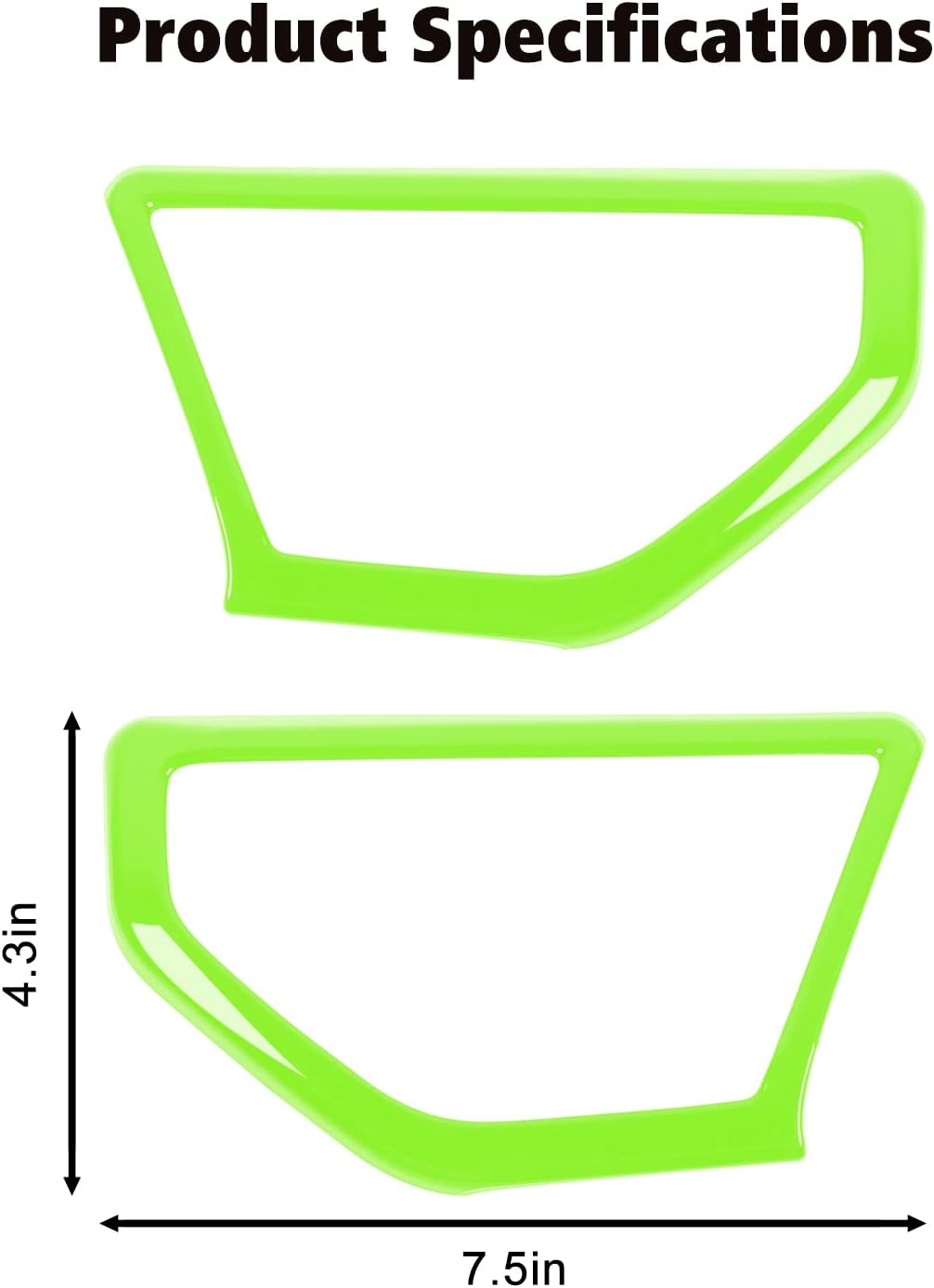 RT-TCZ A Pillar Speaker Trim Cover Ring Decoration Interior Accessories for Jeep Wrangler JL JLU & Gladiator JT 2018-2022(Light Green)