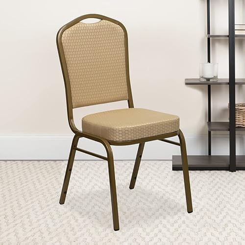 image for Flash Furniture HERCULES Series Crown Back Stacking Banquet Chair in B