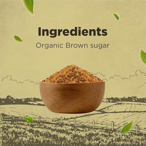 Image of Bharat Organics Brown Sugar (500g) | Natural Unrefined Brown Sugar | Healthy Alternative to White Sugar | Mineral Rich Natural Sweetener