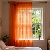 💌Respirabilité:Les rideaux semi-transparents sont fabriqués à partir de matériaux légers,ce qui favorise la circulation de l'air entre l'intérieur et l'extérieur,maintenant une bonne ventilation et un air frais à l'intérieur et contribuant à éviter que la pièce ne devienne étouffante.