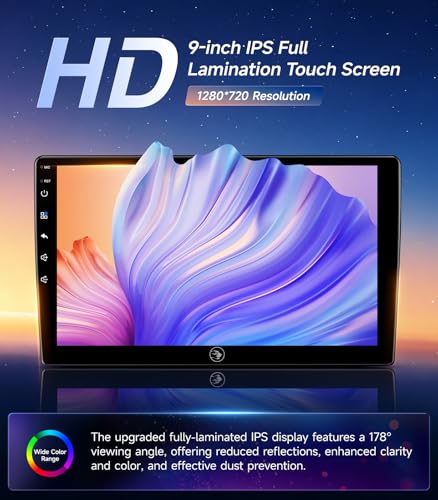Image of Car Radio Stereo for Toyota RAV4 2006-2011, Wireless CarPlay Android Auto | 9-inch IPS HD touchscreen, 5G WiFi GPS navigation, Bluetooth FM AM SWC, plug-and-play, 1080P backup camera