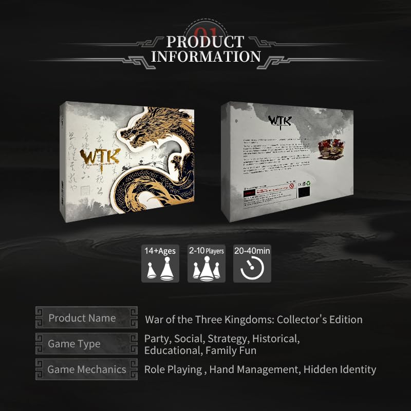 SanGuoSha Collector’s Edition Juego de Mesa Estrategia y Deducción miniatura 6