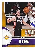 2020-21 Panini Stickers #73 Finals Game 6 LeBron James/Left Official NBA Basketball Album Sticker Measuring 2.75 inch tall X 2 inches wide in Raw (NM or Better Condition)