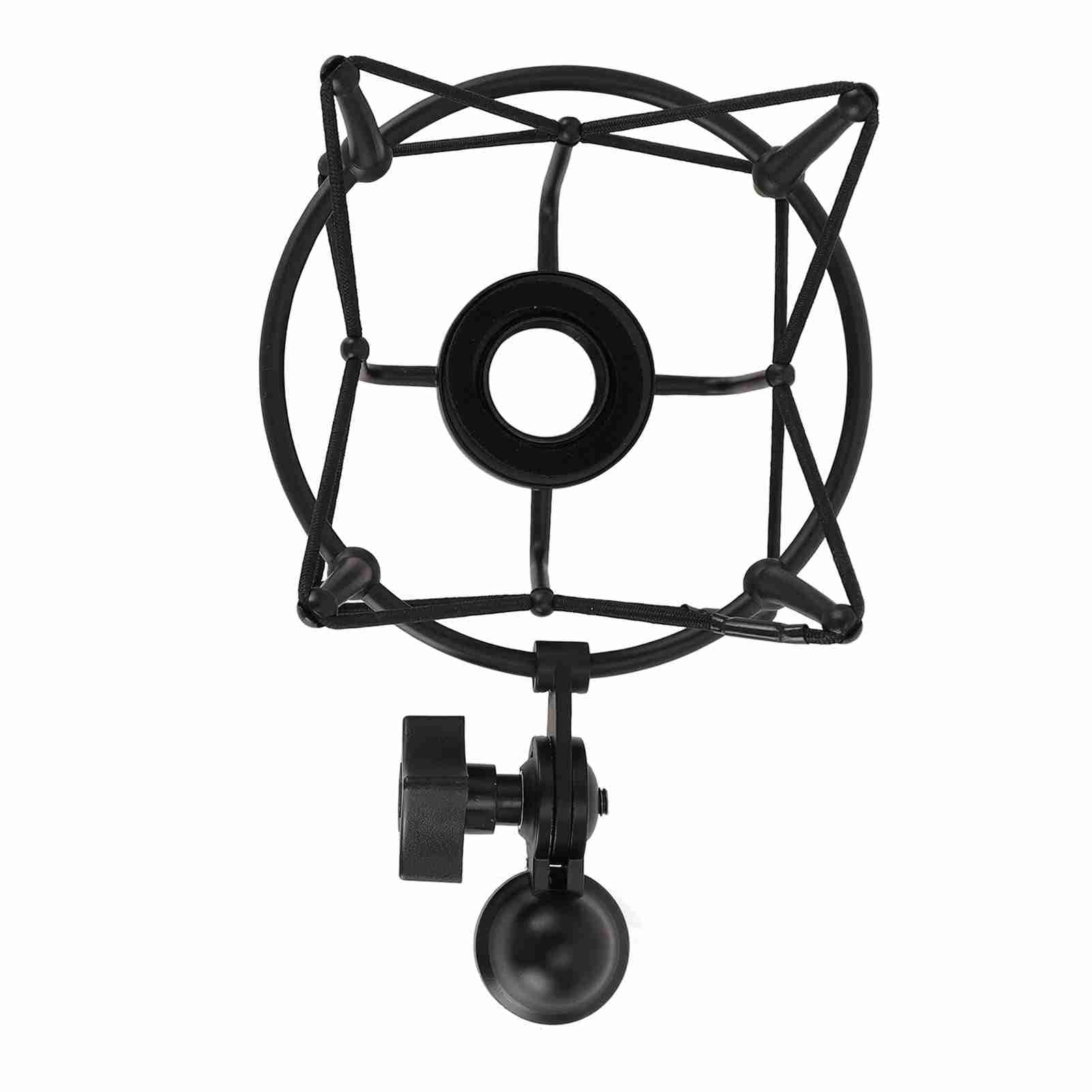 Wakects Microfono Shock Mount, Supporto Antivibrazione per Microfono, Staffa Universale in Lega di Zolfo, Antiscivolo, Riduzione Vibrazioni, con Dado di Conversione 5/8 a 3/8 per TLM103 (BLACK)