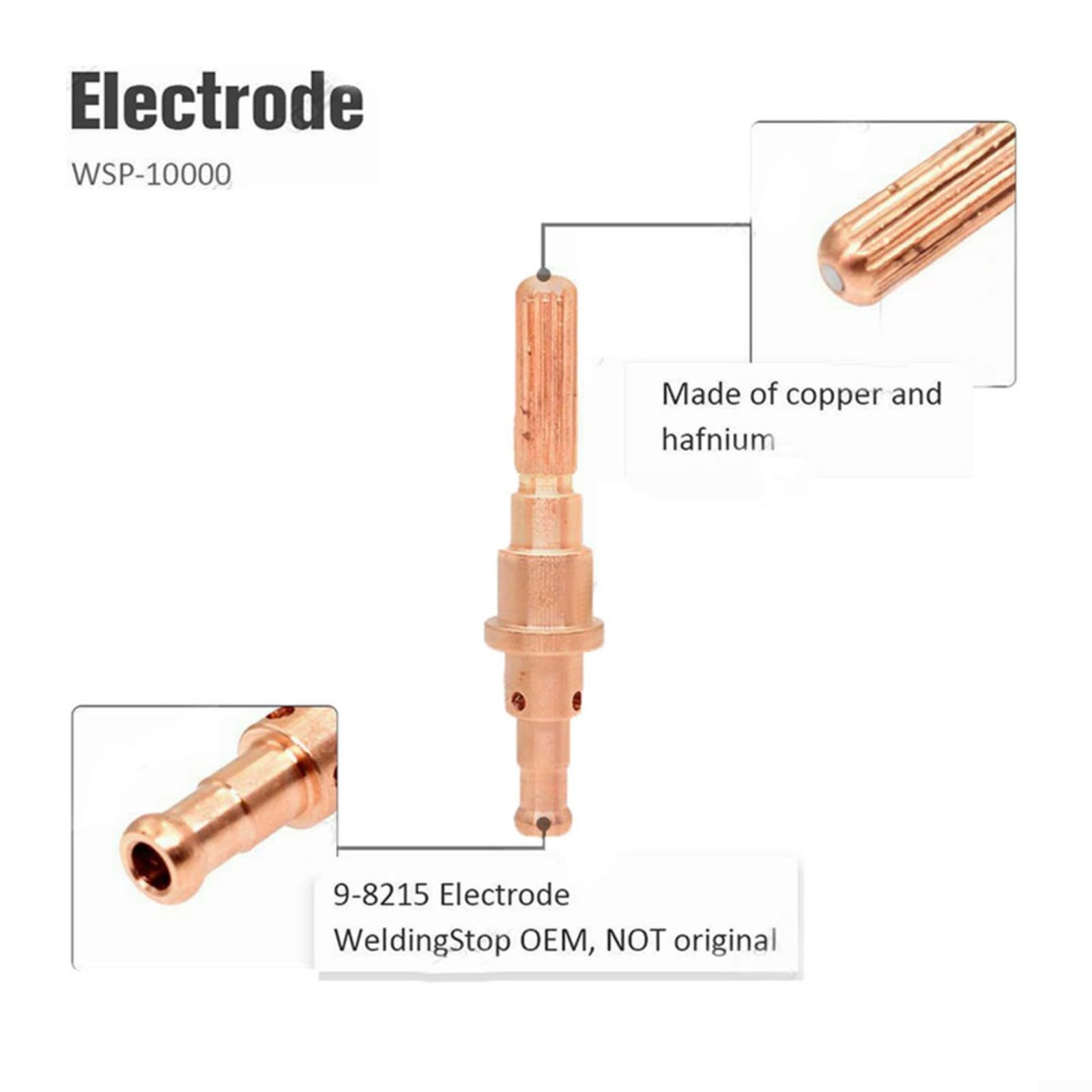 21-teiliges Plasma-Schneidbrenner-Verbrauchsmaterial-Set mit Düse 9-8211, Elektrode 9-8215 und Zündkasten 9-8213/9-8277, 80A, kompatibel für Thermal Dynamics für sl60 und für sl100