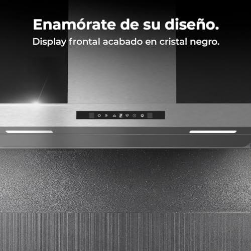 Campana extractora de 90 cm Cecotec para mantener tu cocina abierta libre de humos 4