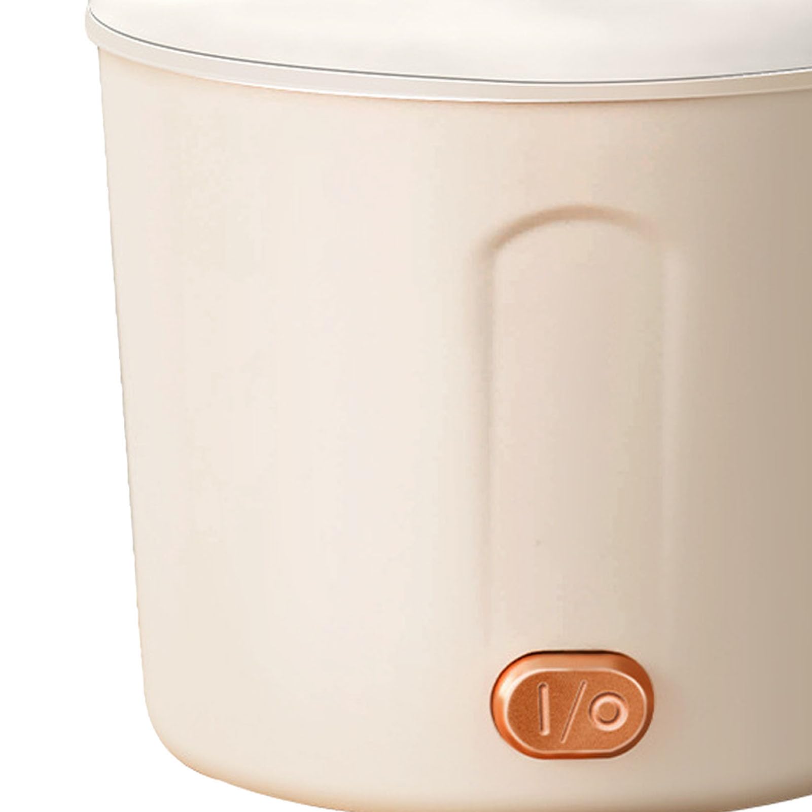 Mini Elektrischer Topf Tragbarer Multifunktionaler Hot Pot Schnellstart für Student Wohnheim (WHITE)