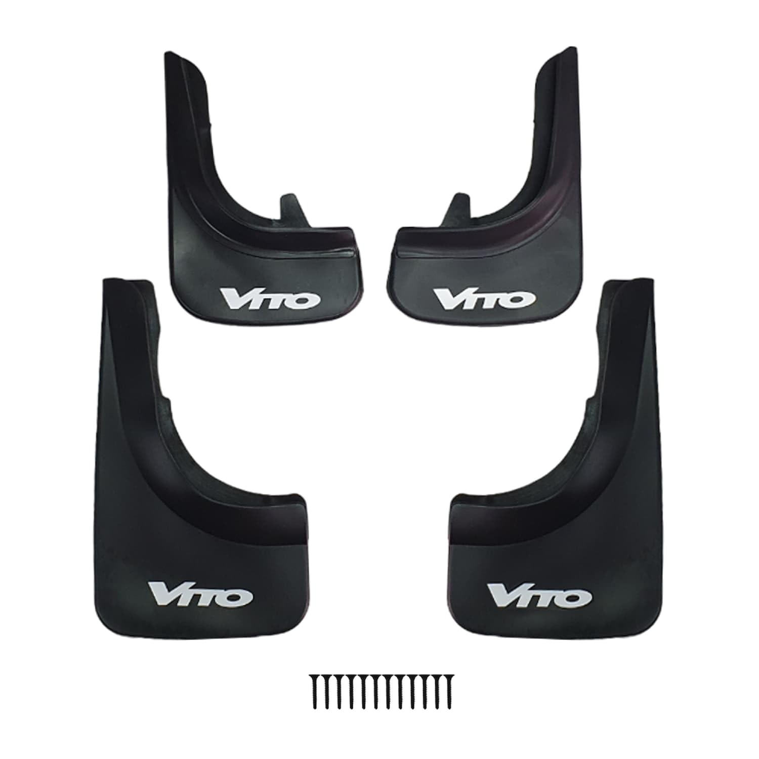 Compatible avec Mercedes Vito 1996-2024 Bavettes Garde-Boue pour l'avant et l'arrière 4 pièces