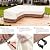 okcool Outdoor Sectional Cover,V Shaped Patio Furniture Covers for 5-Seater Outdoor Sectional Furniture Couch 85"(85''L) x 33.5''D x 31''H, Beige & Brown