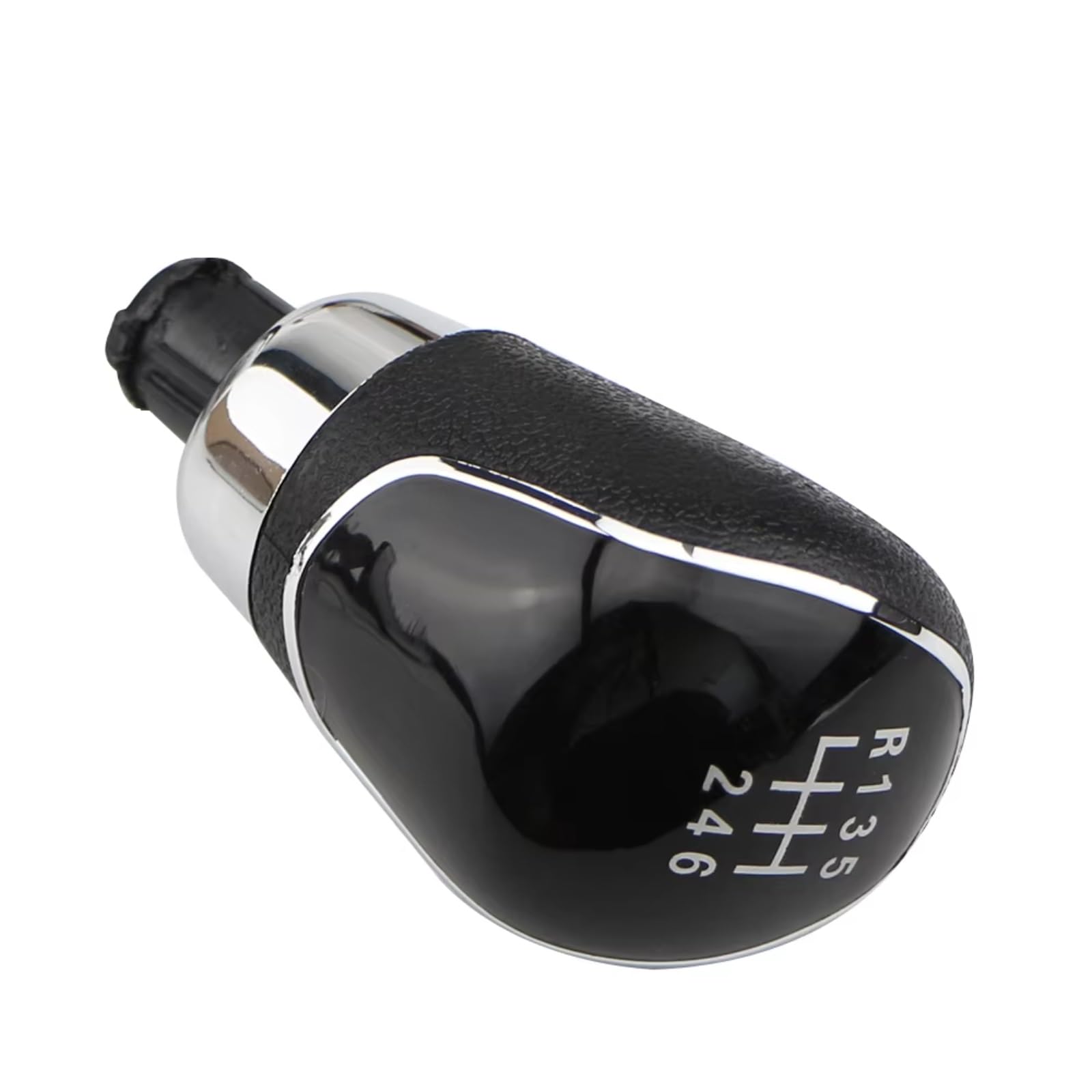 HILLAR Car Gear Stick Knob for Focus 2 3 MK2 MK3 2005-2015 for Fiesta for Ecosport for C-Max for Kuga for S-max 5 6 Speed Manual Car Gear Shift Knob(6 Speed Black)