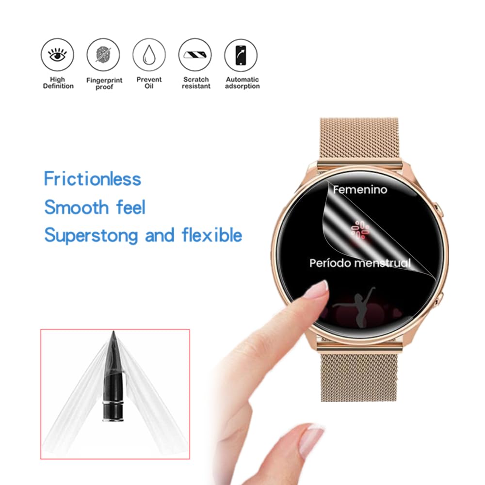 Protections D'écran Pour Montre Connectée Enfant XINGHESF T45 - Lot De 6 Films En Plastique Souple, 1.83 Pouces
