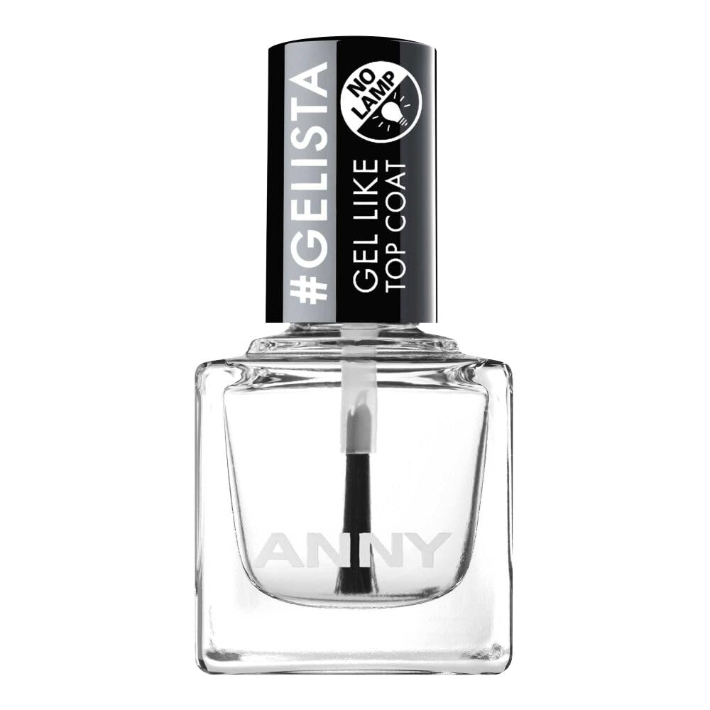 ANNY Gelista Gel Like Top Coat - Top Coat mit angesagtem Gel-Look - ohne UV-Licht - 15 ml