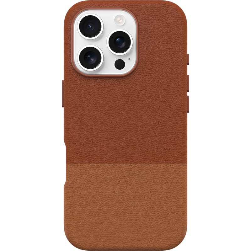 Image of OtterBox iPhone 16 Pro Statement Series Cactus Leather for MagSafe - Sunlit Sienna Brown