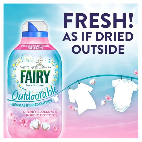 Fairy Outdoorable Fabric Conditioner, Cherry Blossom and Nordic Cotton, 424 Washes (8x53), Ultra Concentrated Formula For Sensitive Skin, Dermatologically Tested - Image 5
