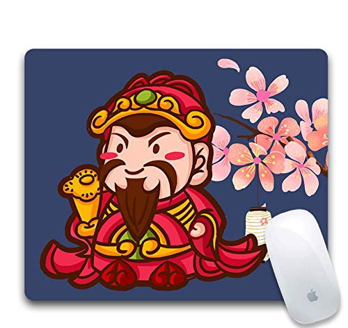 Preisvergleich Produktbild Gaming-Mauspad, Verschleißfestes Gummi, Exquisite Charakterlaternen Und Blumen, Gaming-Office-Gaming-Mauspad Auf Dem Laptop