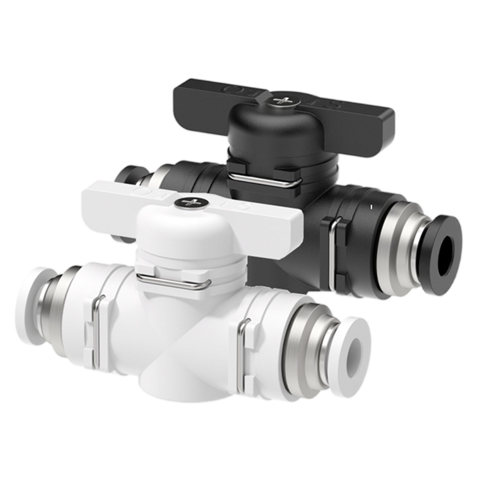 Conector rápido de 8 mm neumático BUC para cortar el paso de aire de forma manual