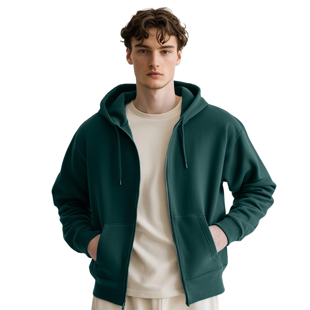 nobero Men's Cotton Blend Hooded Sweatshirt-picture-36