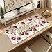 Pink Desk Mat for Desktop, Roses Rose Petals Large Mouse Pad, PU Leather Waterproof Desk Protector Pad, Mousepad with Non-Slip Base Stitched Edge Keyboard Mat for Gaming Office