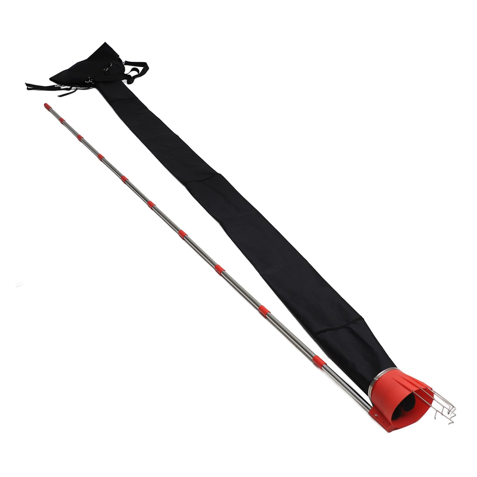 Ejoyous Recogedor de Manzanas con Mango Telescópico, Recolector de Frutas con Mango Telescópico de Metal, Recolector de Cerezas para Jardín Al Aire Libre, Recolector de Frutas