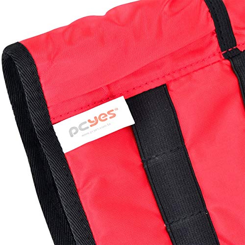 ESTOJO ORGANIZADOR PARA CABOS MULTIUSO PRETO COM VERMELHO TRAVELTECH - TK-1 - PCYES