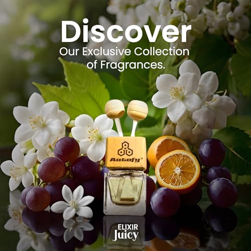 Image of Autofy ELIXIR Vent Perfume for Dashboard Perfume Diffuser Car Fragrance Car Air Freshener Car Accessories for Interior All Cars Long Lasting Car Perfume & Freshener [10ML] (Juicy)