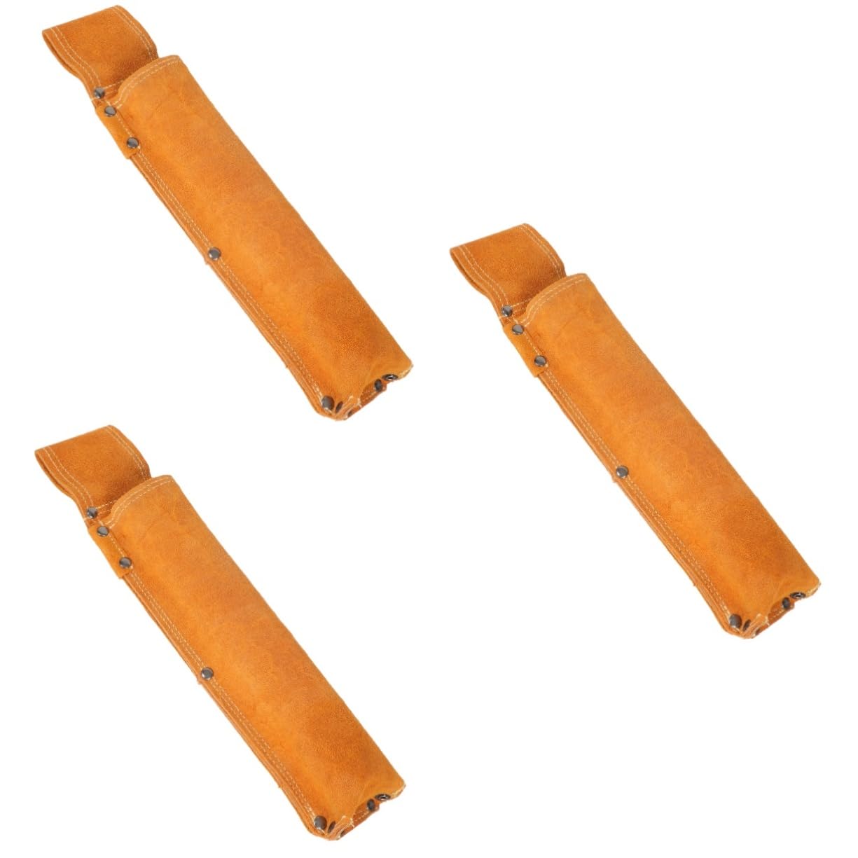 Cabilock 3 Piezas Bolso de Soldadura de Piel de Vaca Bolsa de Almacenamiento Electrodos Mochila de Herramientas y Abrasión Soldadores