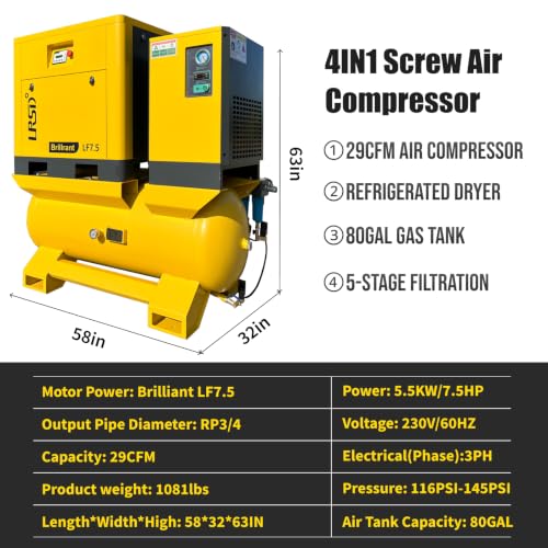 LRSD All In One Screw Air Compressor