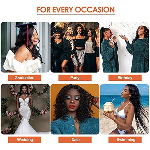 Image of Celiarita Headband Wig Human Hair Kinky Curly 24 inch None Lace Front Wig Human Hair Machine Made Wigs Glueless Curly Hair Headband Half Wigs for Black Women Natural Color