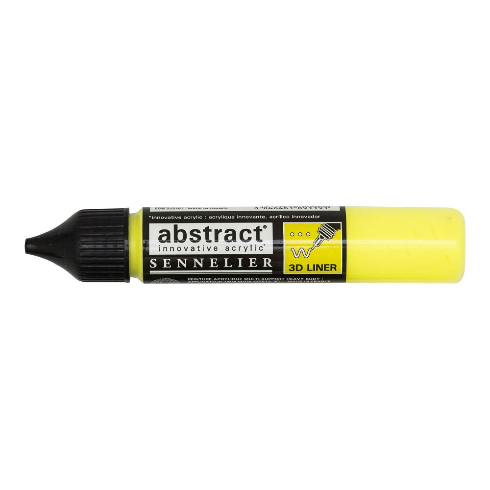 Sennelier Abstract Acrylic 3D Liner 27ml (Fluorescent Yellow)
