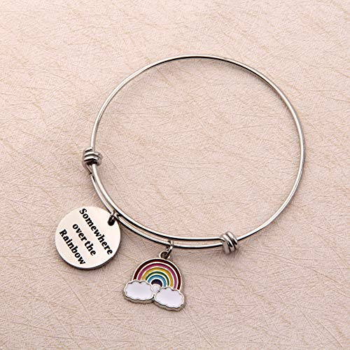 Image of SEIRAA Rainbow Bracelet Inspired Bangle Rainbow Gift (rainbow bracelet)