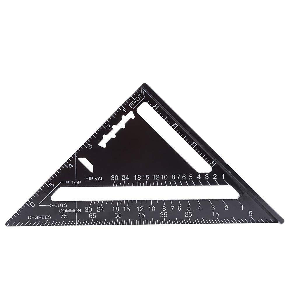 7 pouces Équerre Triangle Règle d'Angle Rapporteur Outil de Mesure en