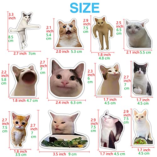 Imanes decorativos Pounchi Funny Cat (12 piezas) miniatura 2