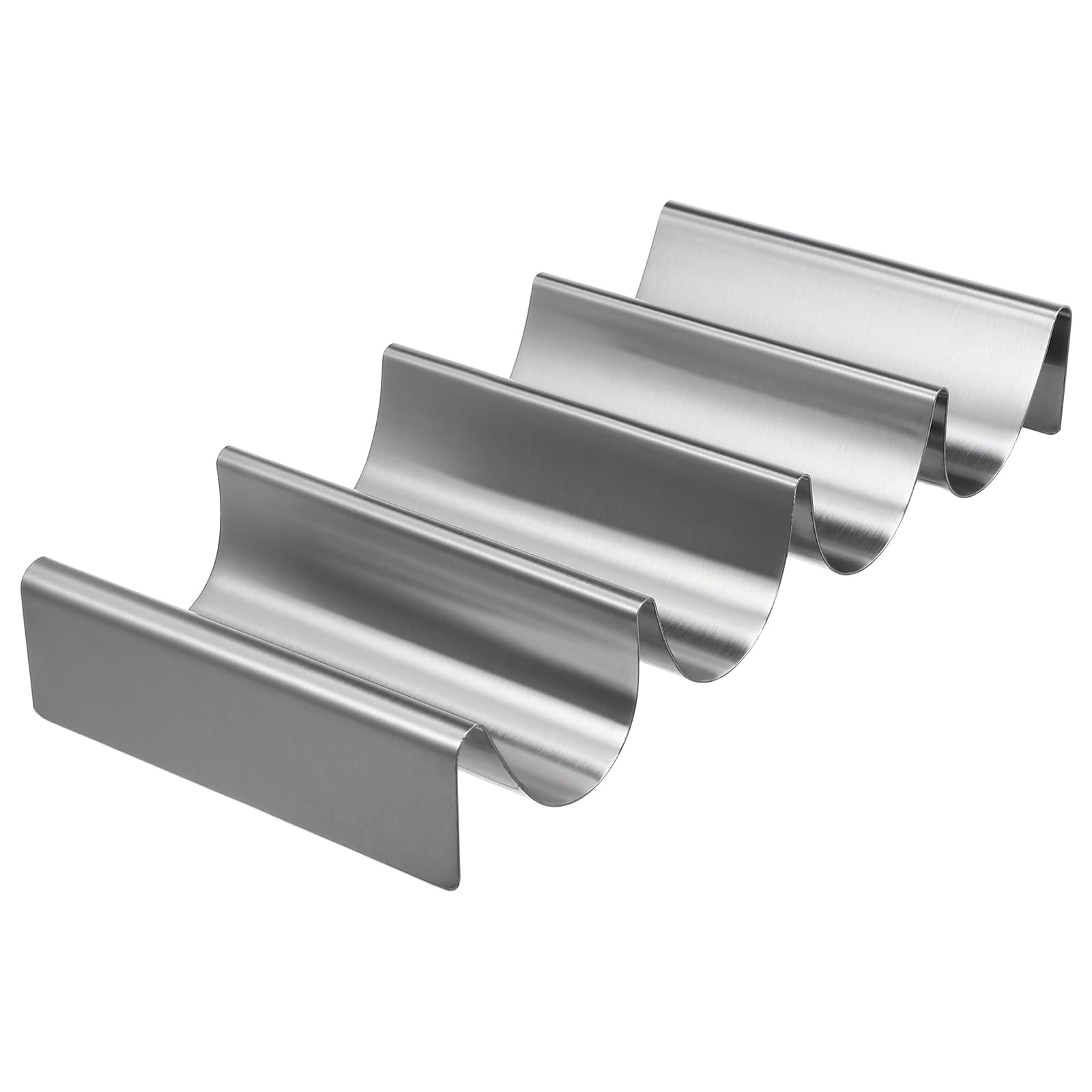 BESPORTBLE Edelstahl Taco Halter Multi-Slot Taco Stand Metall Pfannkuchenhalter 25 X 12 X 4 cm FüR Zuhause Partys Und Restaurants