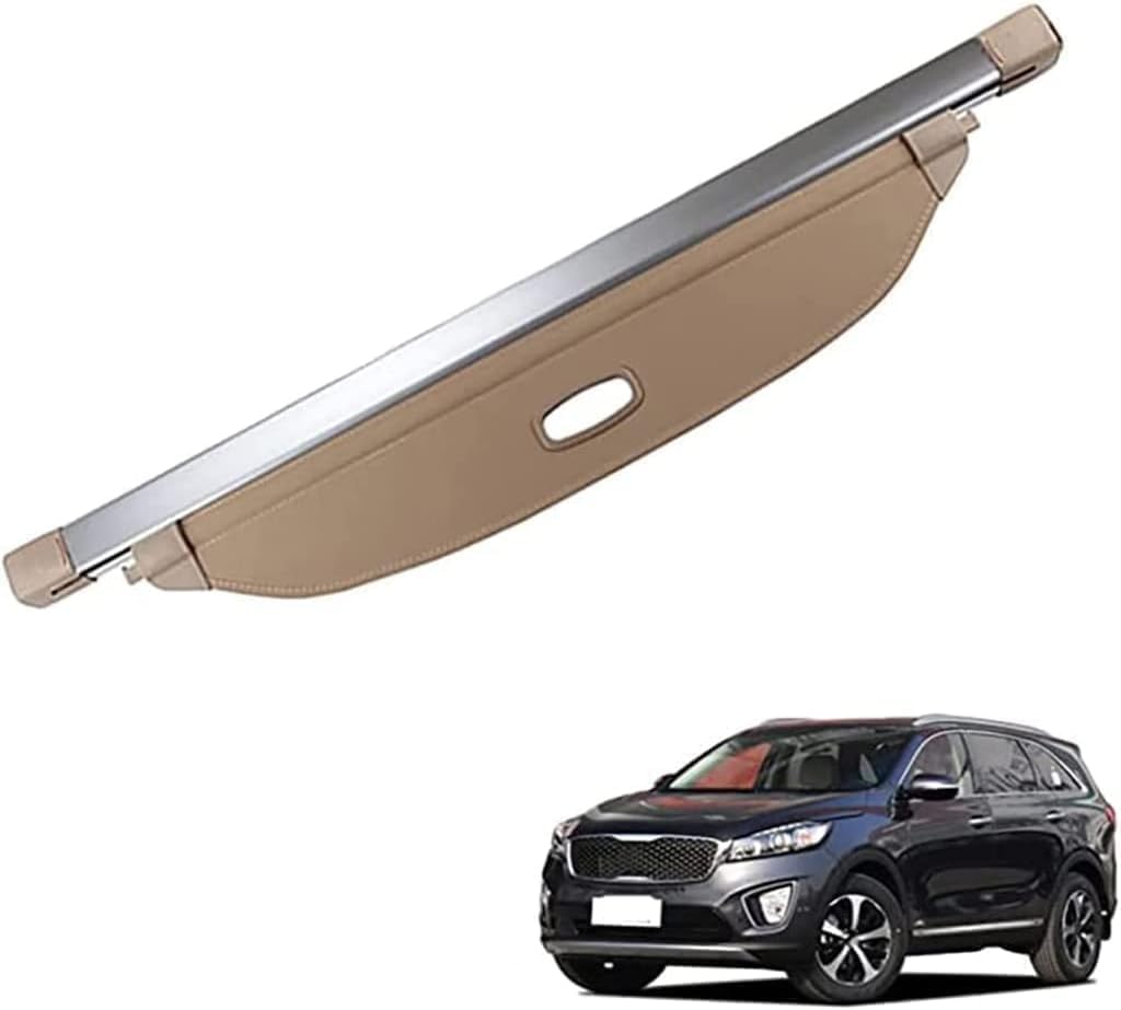Cargo shield rétractable Kia Sorento pour masquer et organiser le coffre