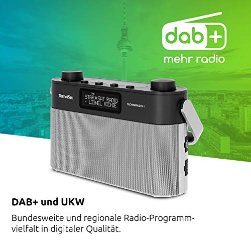 TechniSat TECHNIRADIO 8 - Portables Digitalradio mit Tragegriff (DAB+, UKW, Stereo, Sprachansagen, Radiowecker… - Image 3