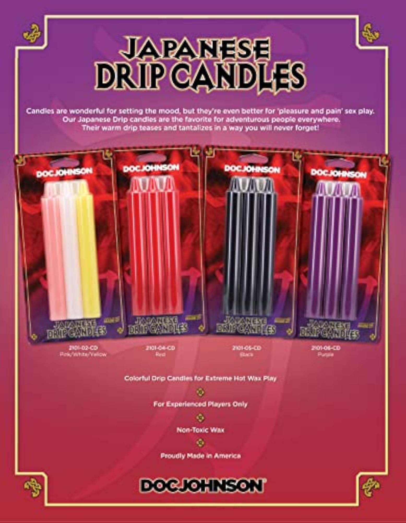 Japanese Drip Candles - 3 Pack