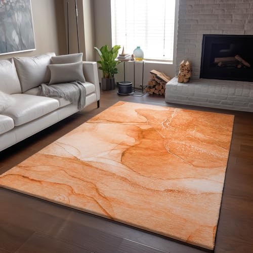 Addison Rugs Mayfield tapete 9' x 12' naranja lavable miniatura 5