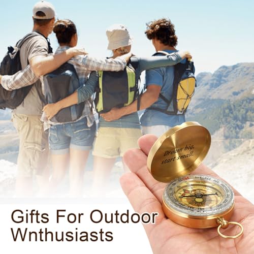 Brújula portátil personalizada con función luminosa impermeable miniatura 7