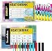 540 PCS Heat Shrink Wire Connectors - Electrical Terminals Kit - Marine Automotive Crimp Connector Assortment - Ring Fork Hook Spade Butt Splices