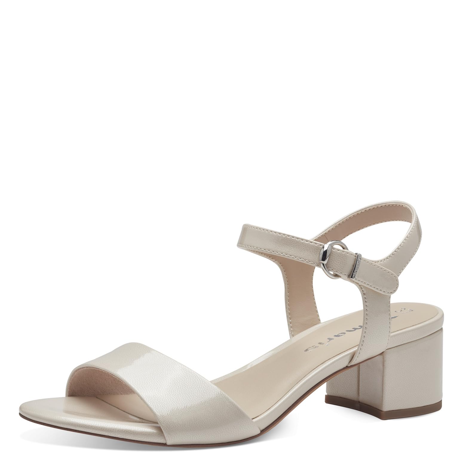 Tamaris Women’s sandal with block heel beige 5.5 UK
