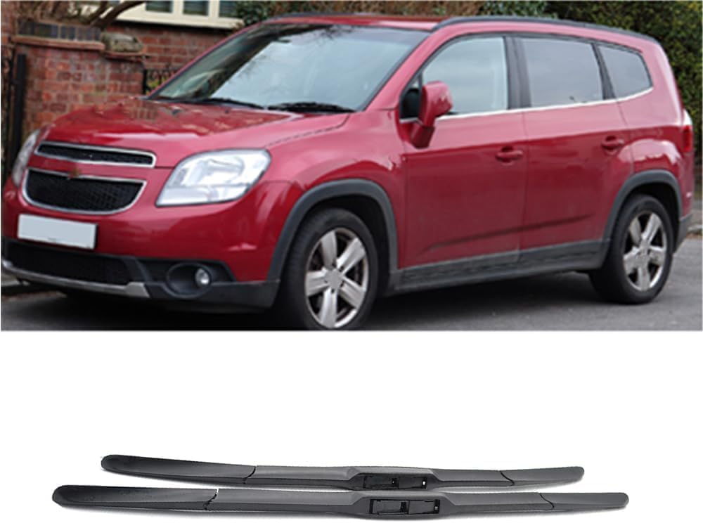 RESKIU Car Front Windshield Wiper Blade Set Replacement for Infiniti QX56 MK2 2011-2023, All Season Windscreen Wipers Quiet Easy Installation