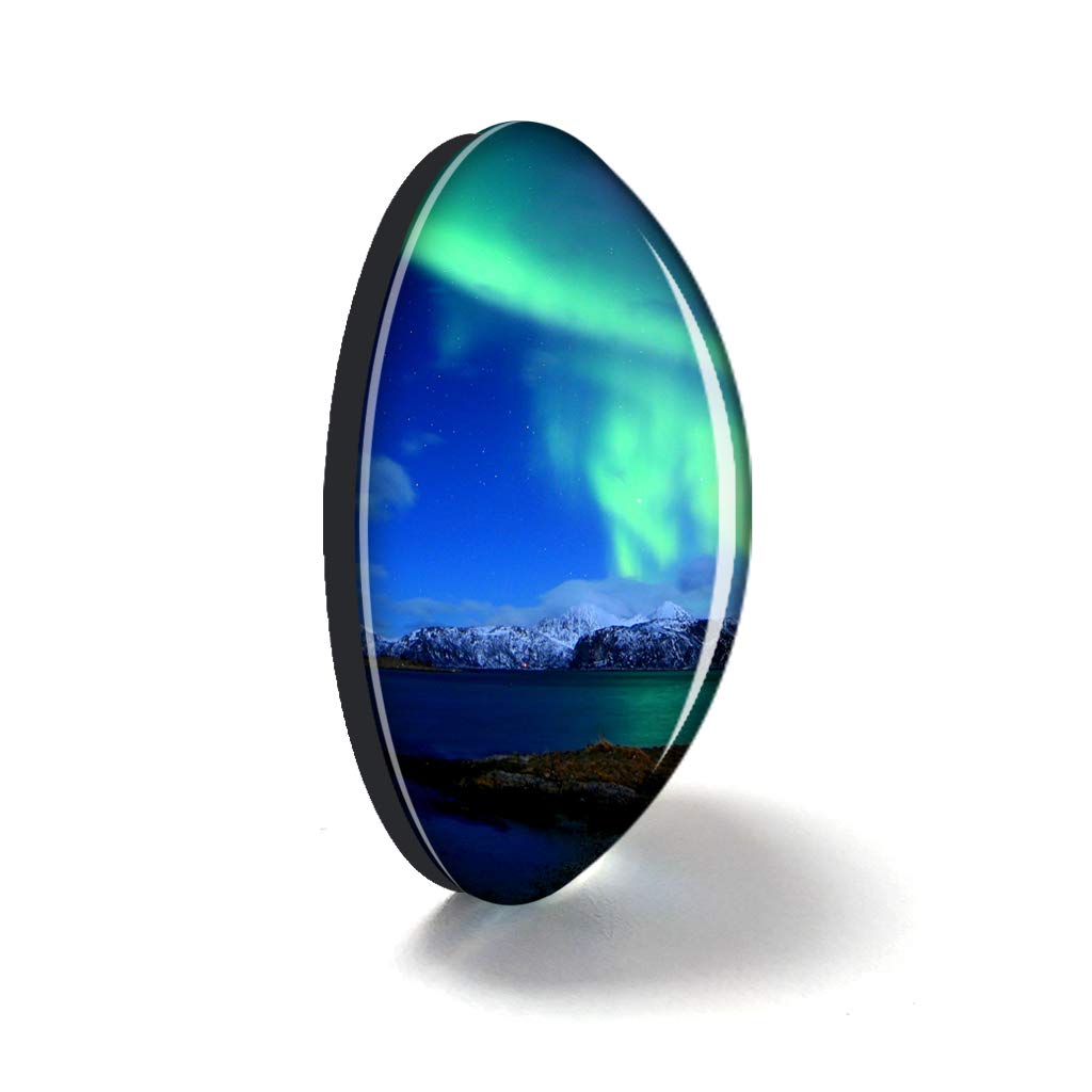 Hqiyaols Souvenir Norvegia Aurora Tromso Magneti Frigo Frigorifero Magnete Souvenir Collezionismo Viaggio Regalo Cristallo 1.9 Inches