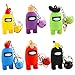 6 piezas Among Us Llavero - Miotlsy Among Us Juegos de Personajes, Llavero de Figura Hot Game Among Us, Juguete para Fanáticos de Los Juegos Niños Adultos Regalo de Cumpleaños(Estilo Aleatorio)