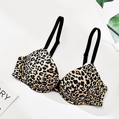 Image of Wingslove Women's Push Up Bra Deep V Plunge Underwire T-Shirt Bra Multiway 2 Cups Up