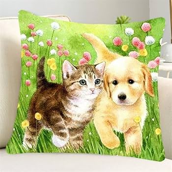 刺繍がきれいなクッション　❸ マカロン 刺繍がきれいなクッション ➂ マカロン