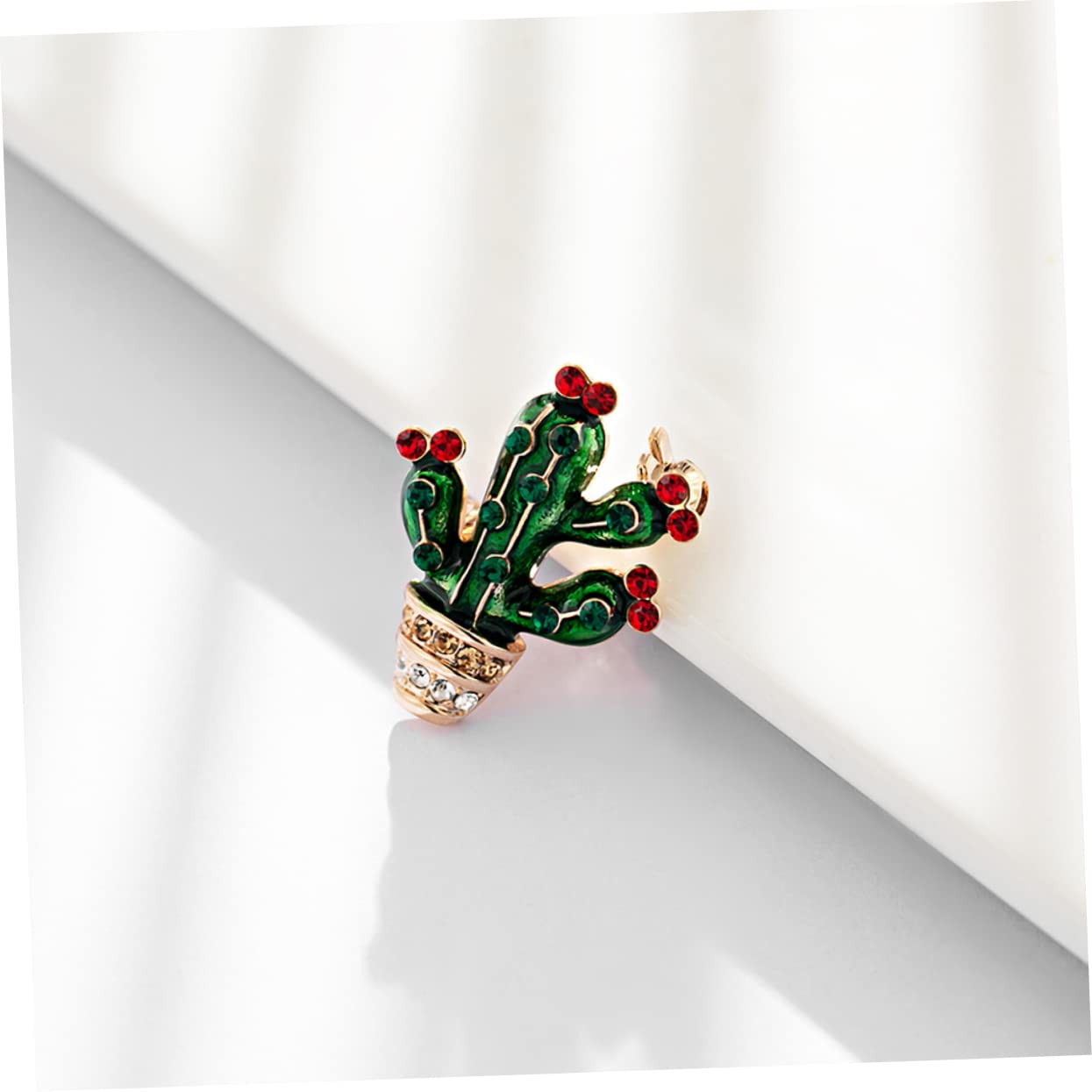 Jewelry Pin -Set 2PCS Green Plant Cactus Form Brosche für Festivalbankett Jewelry