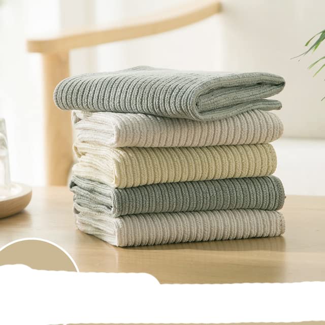 3/6/9PCS/Set Paños de Cocina, Toalla a Rayas de Microfibra para la Cocina, Trapos de Limpieza de paños de Mesa para el hogar Accesorios para cocina-9PCS Color Aleatorio