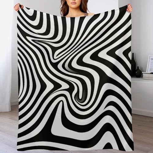 Couverture flanelle Whirlpool Illusion 130x150cm douce pour canapé