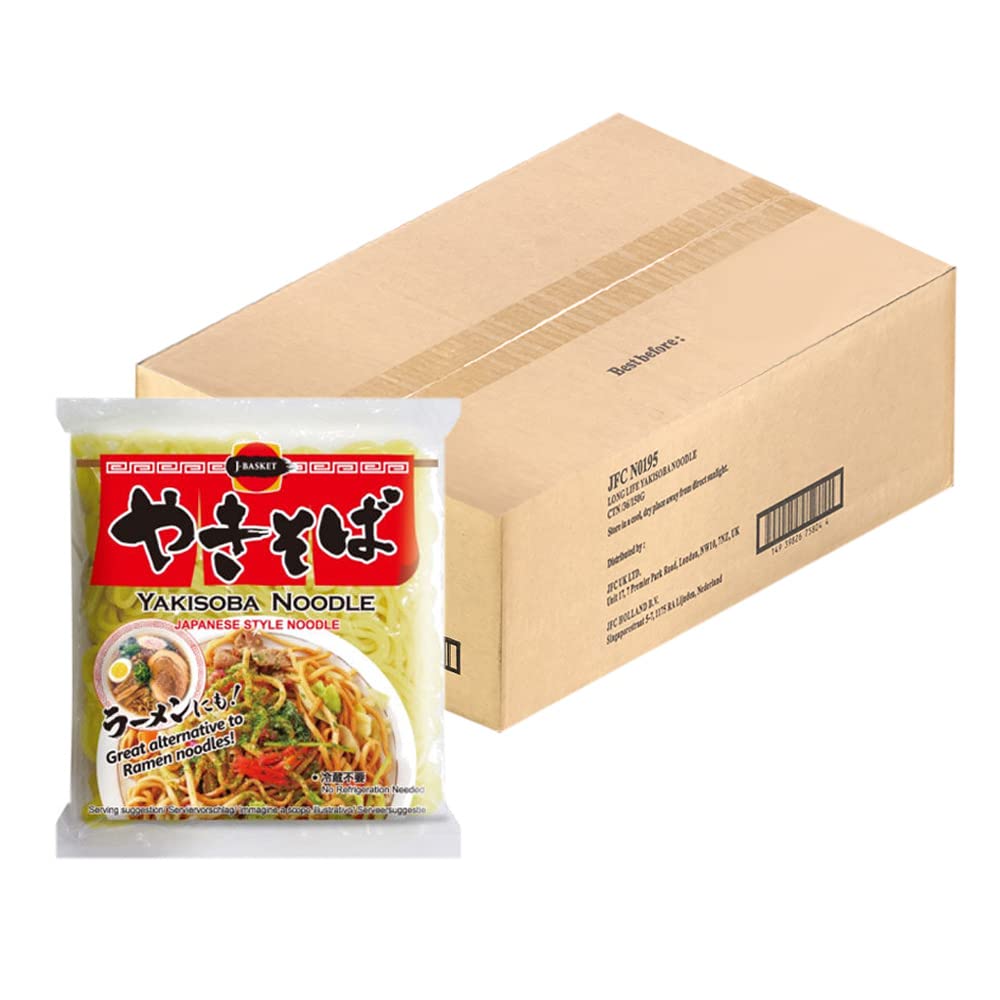 J-Basket Yakisoba Noodle Japanese Stir-Fried Noodles 150g (Box of 36)